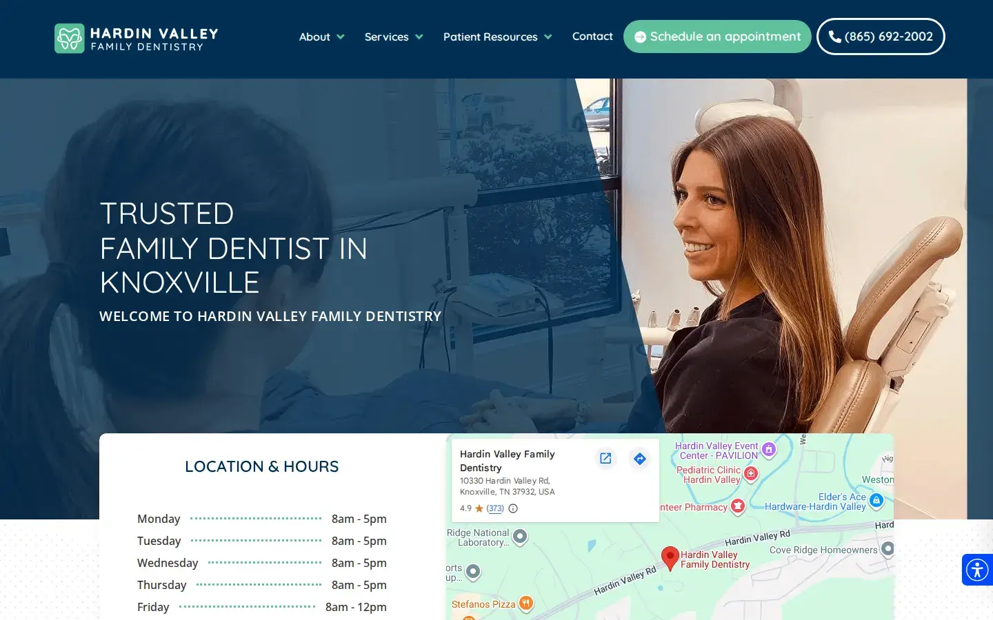 Homepage preview of Hardin Valley Family Dentistry