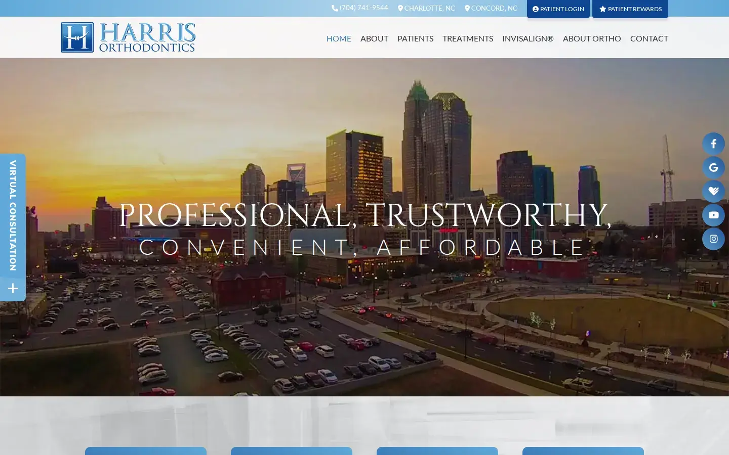 Homepage preview of Harris Orthodontics