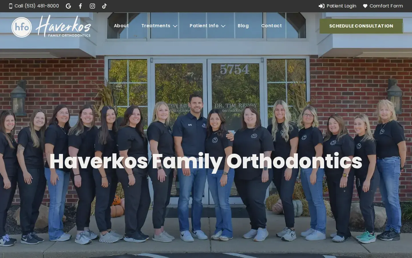 Homepage preview of Haverkos Family Orthodontics