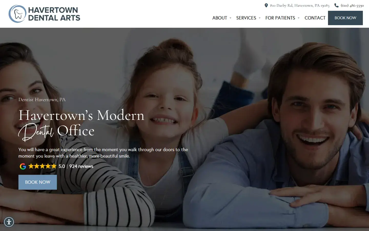 Homepage preview of Havertown Dental Arts