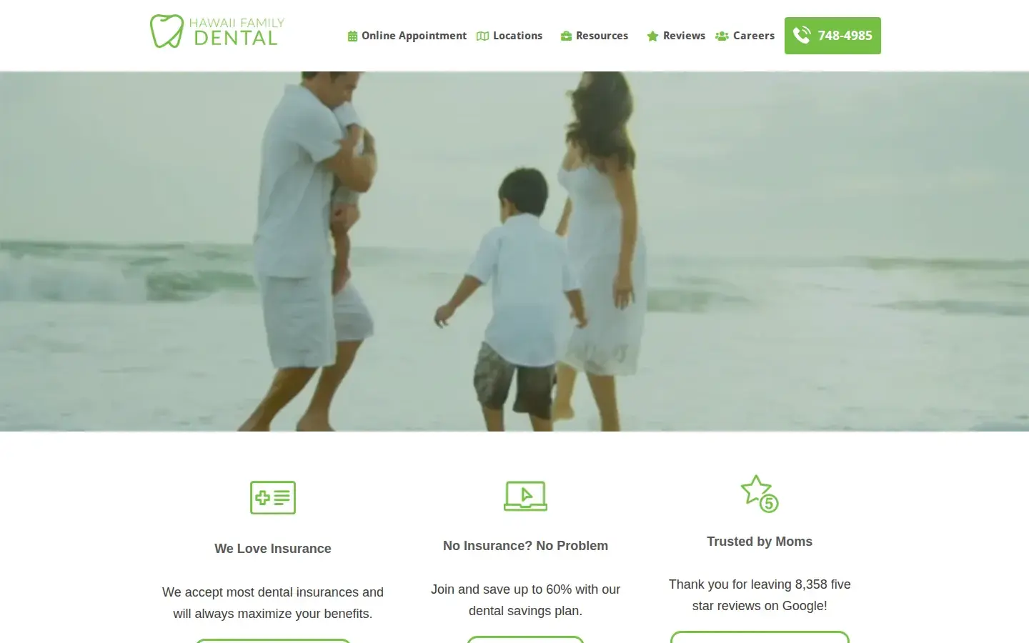 Homepage preview of Hawaii Family Dental - Honolulu