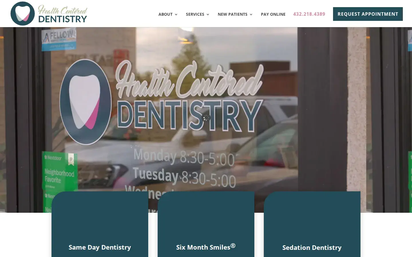 Homepage preview of Health Centered Dentistry