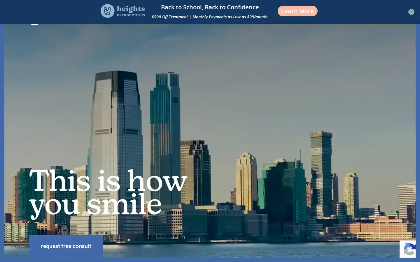 Homepage preview of Heights Orthodontics
