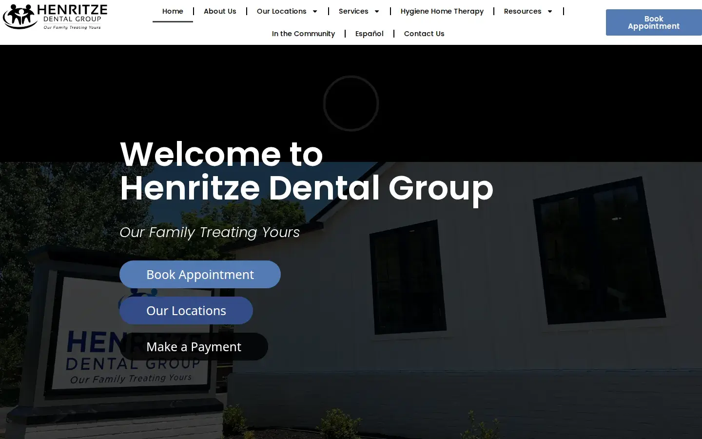 Homepage preview of Henritze Dental Group