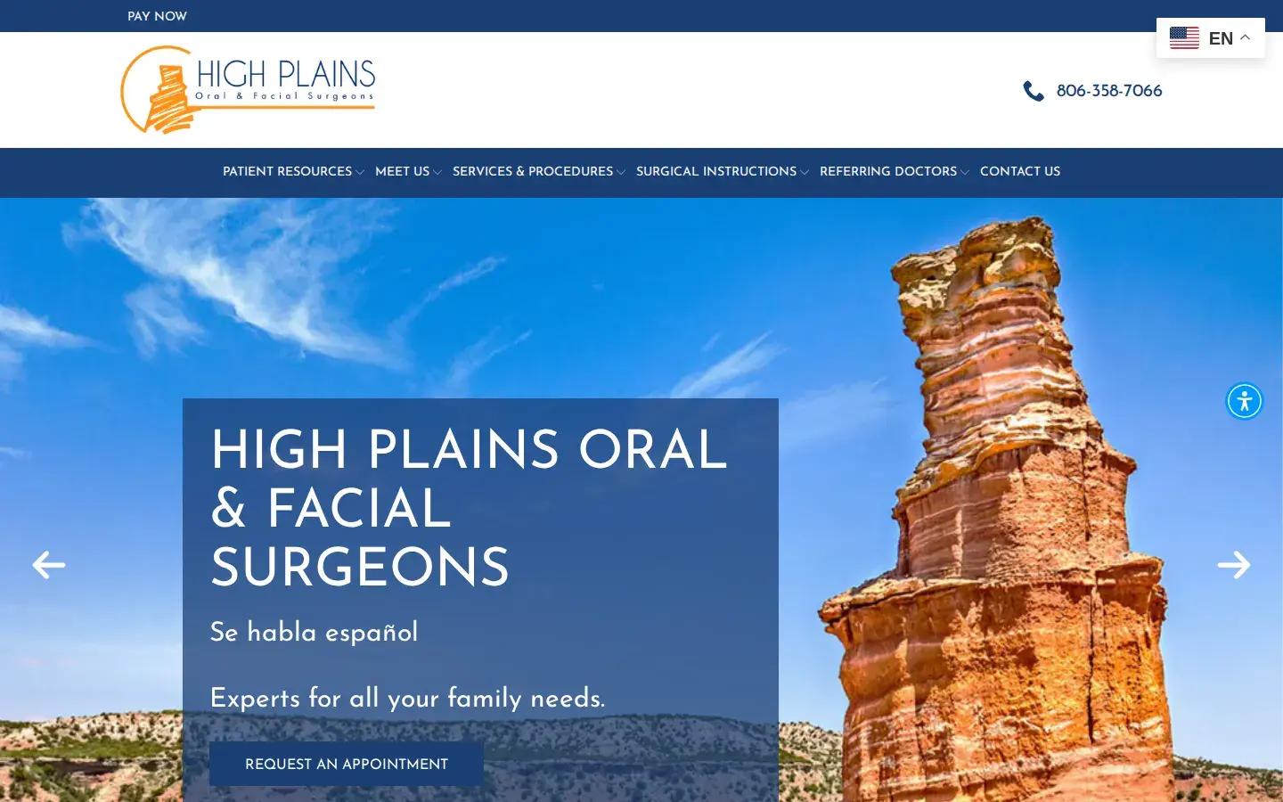 Homepage preview of High Plains Oral and Facial Surgeons