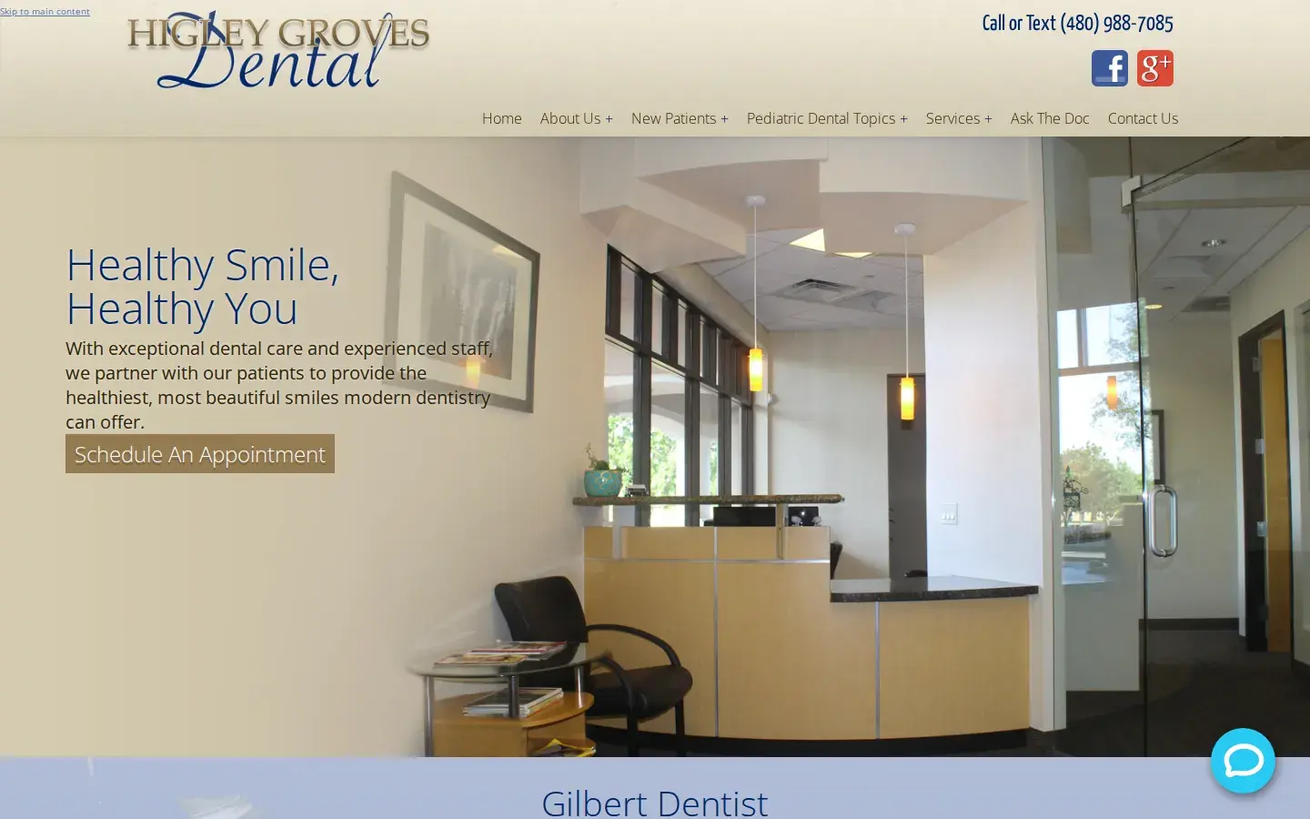Homepage preview of Higley Groves Dental