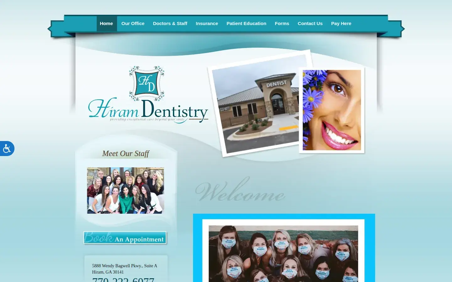 Homepage preview of Hiram Dentistry