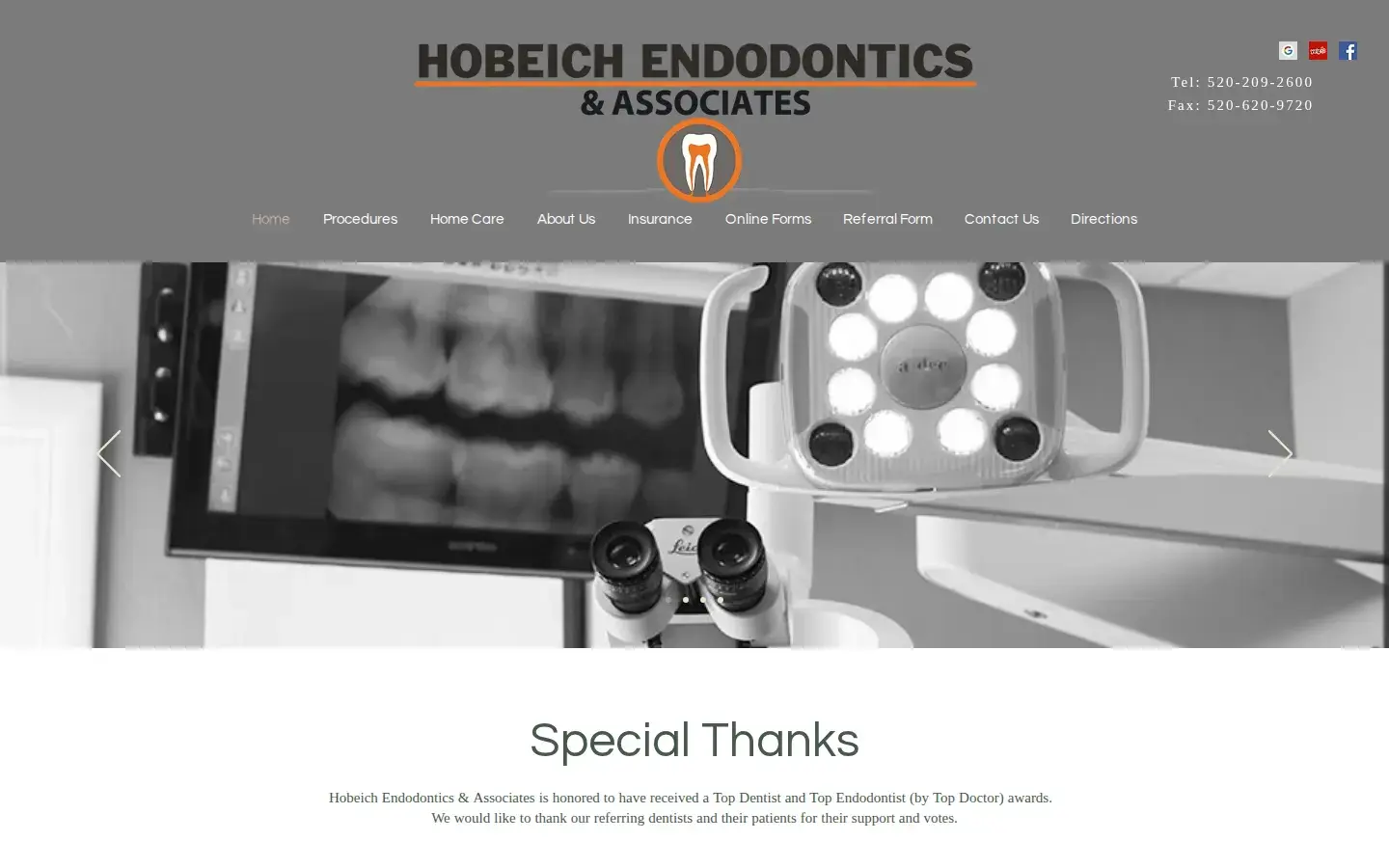 Homepage preview of Hobeich Endodontics & Associates