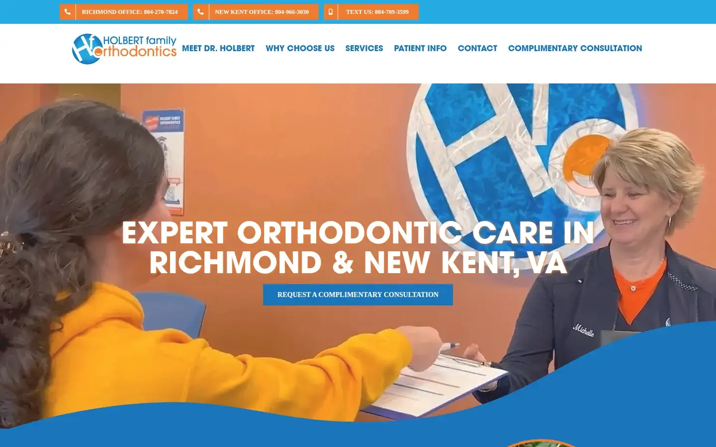 Homepage preview of Holbert Family Orthodontics