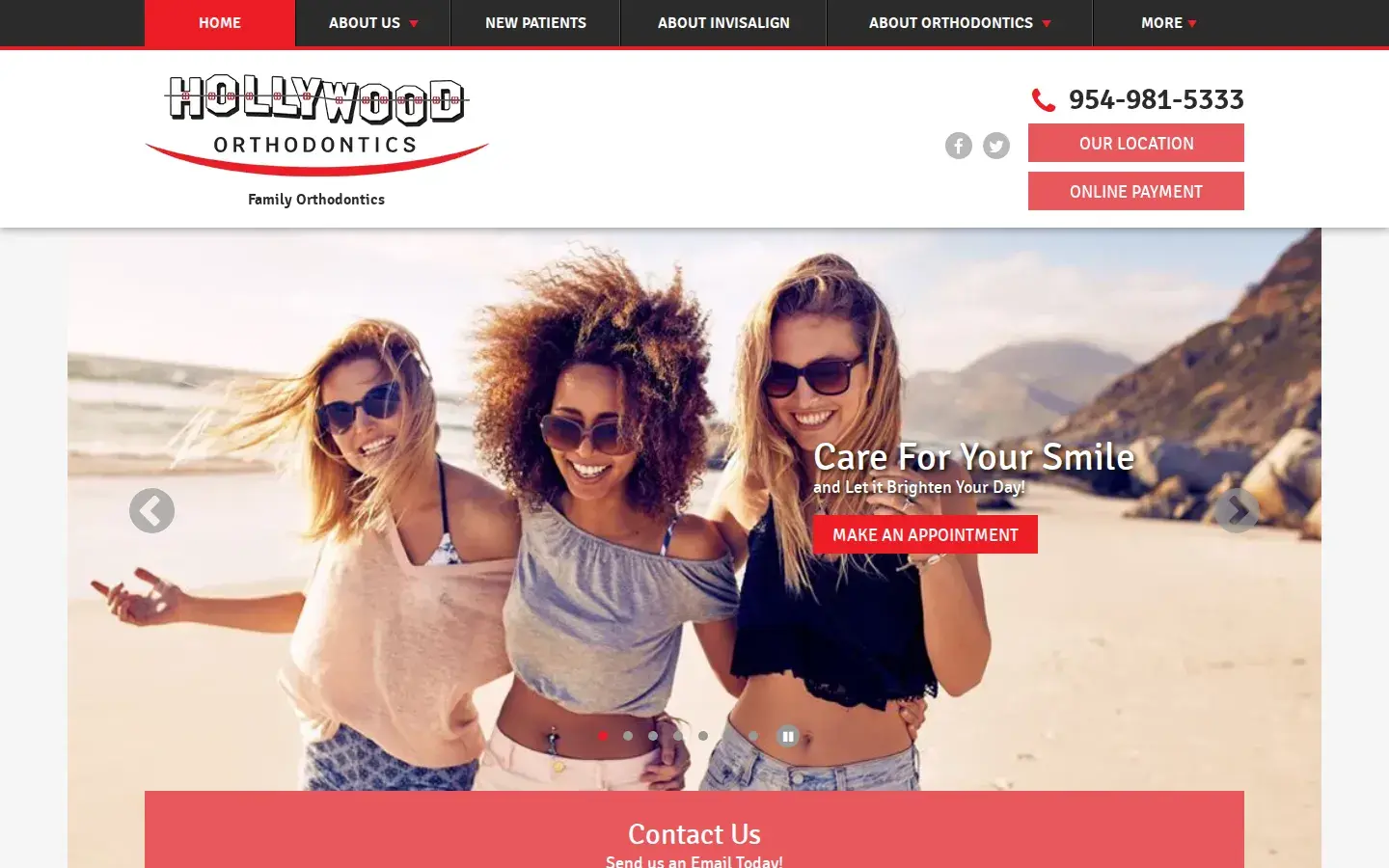Homepage preview of Hollywood Orthodontics