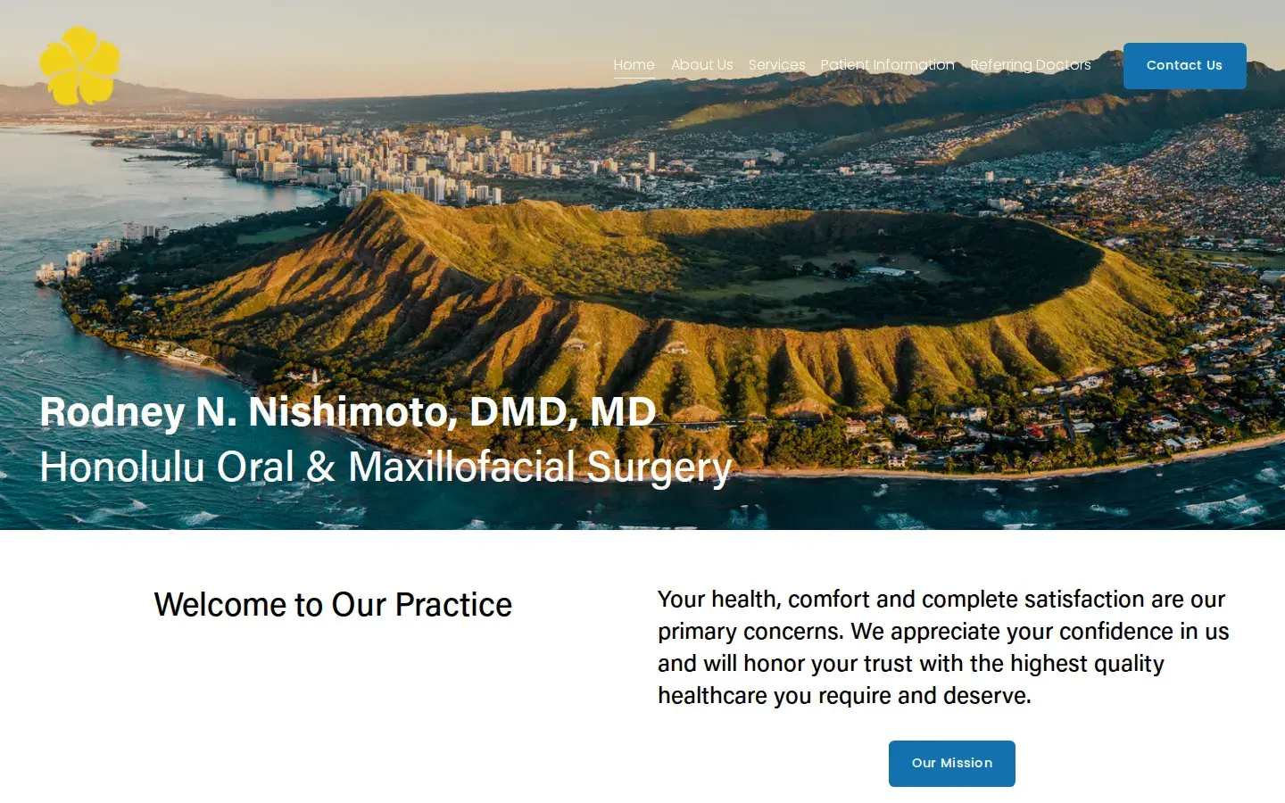 Homepage preview of Honolulu Oral and Maxillofacial Surgery