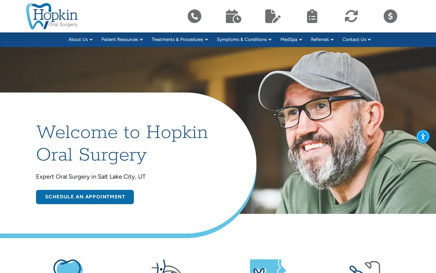 Homepage preview of Hopkin Oral Surgery