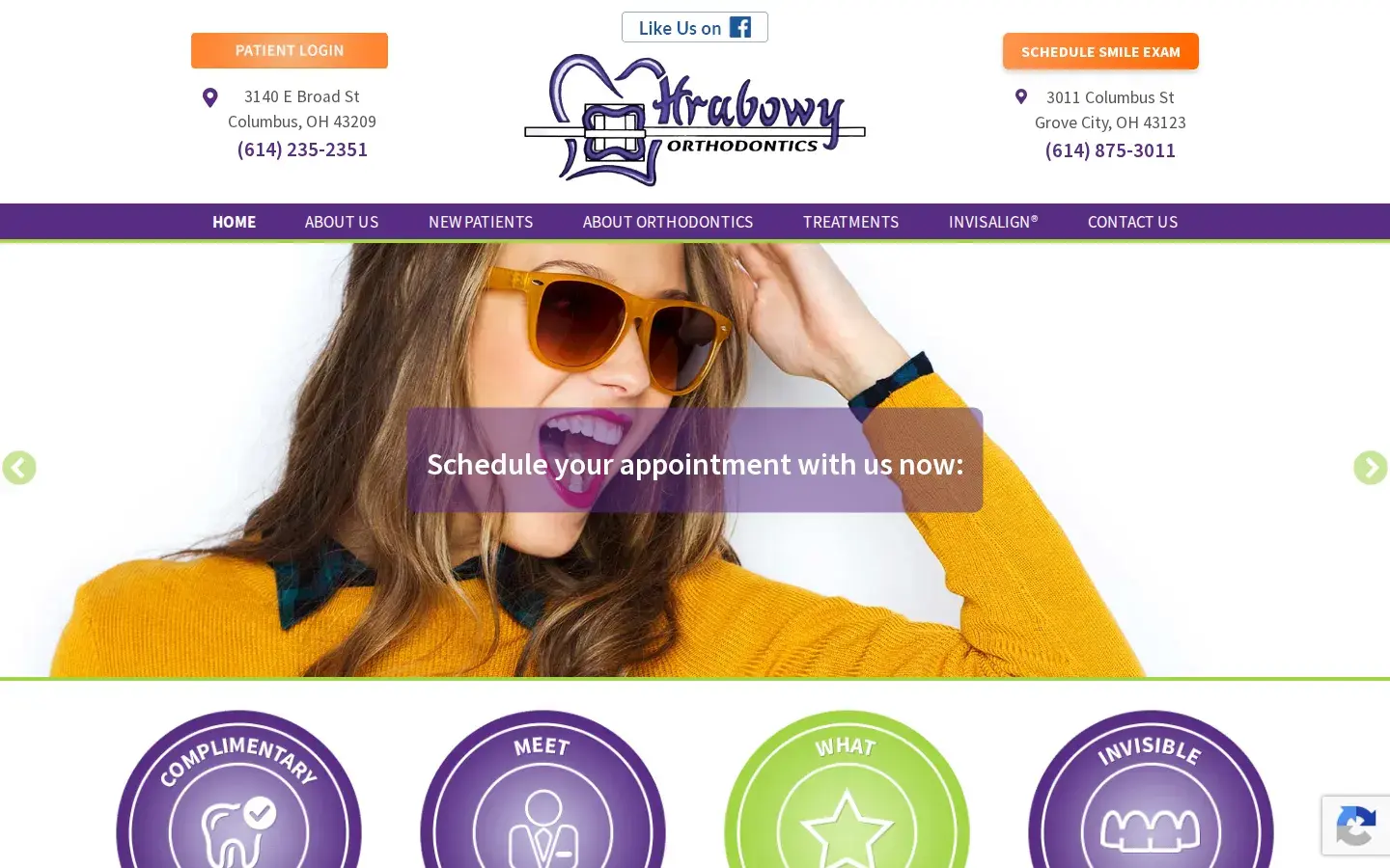 Homepage preview of Hrabowy Orthodontics