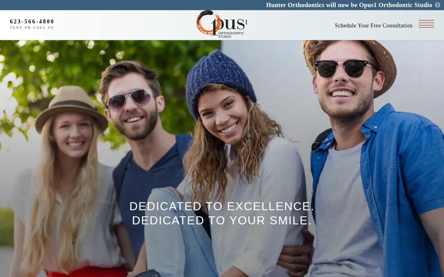 Homepage preview of Hunter Orthodontics