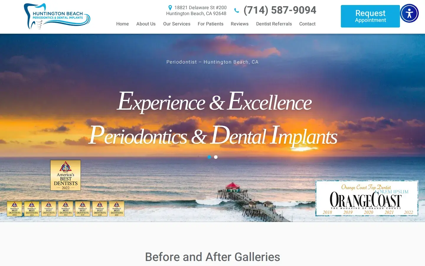 Homepage preview of Huntington Beach Periodontics & Dental Implants
