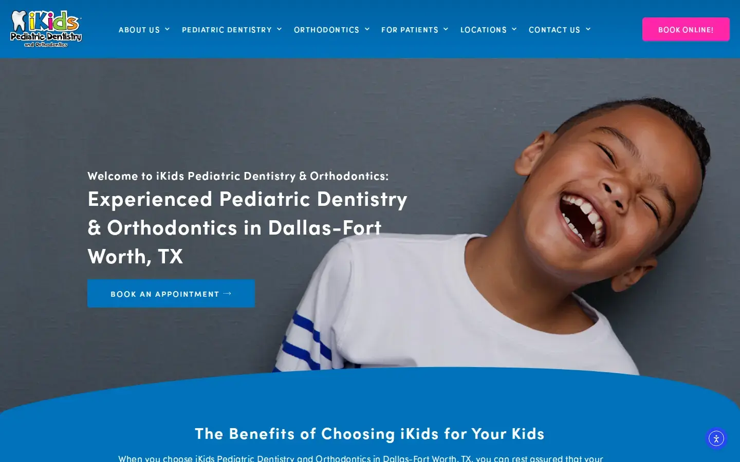 Homepage preview of iKids Pediatric Dentistry & Orthodontics
