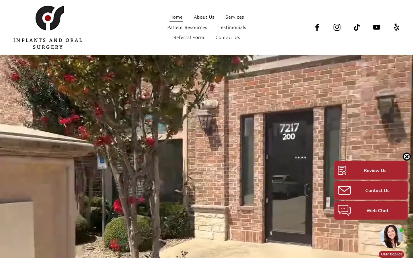 Homepage preview of Implants and Oral Surgery, P.C.