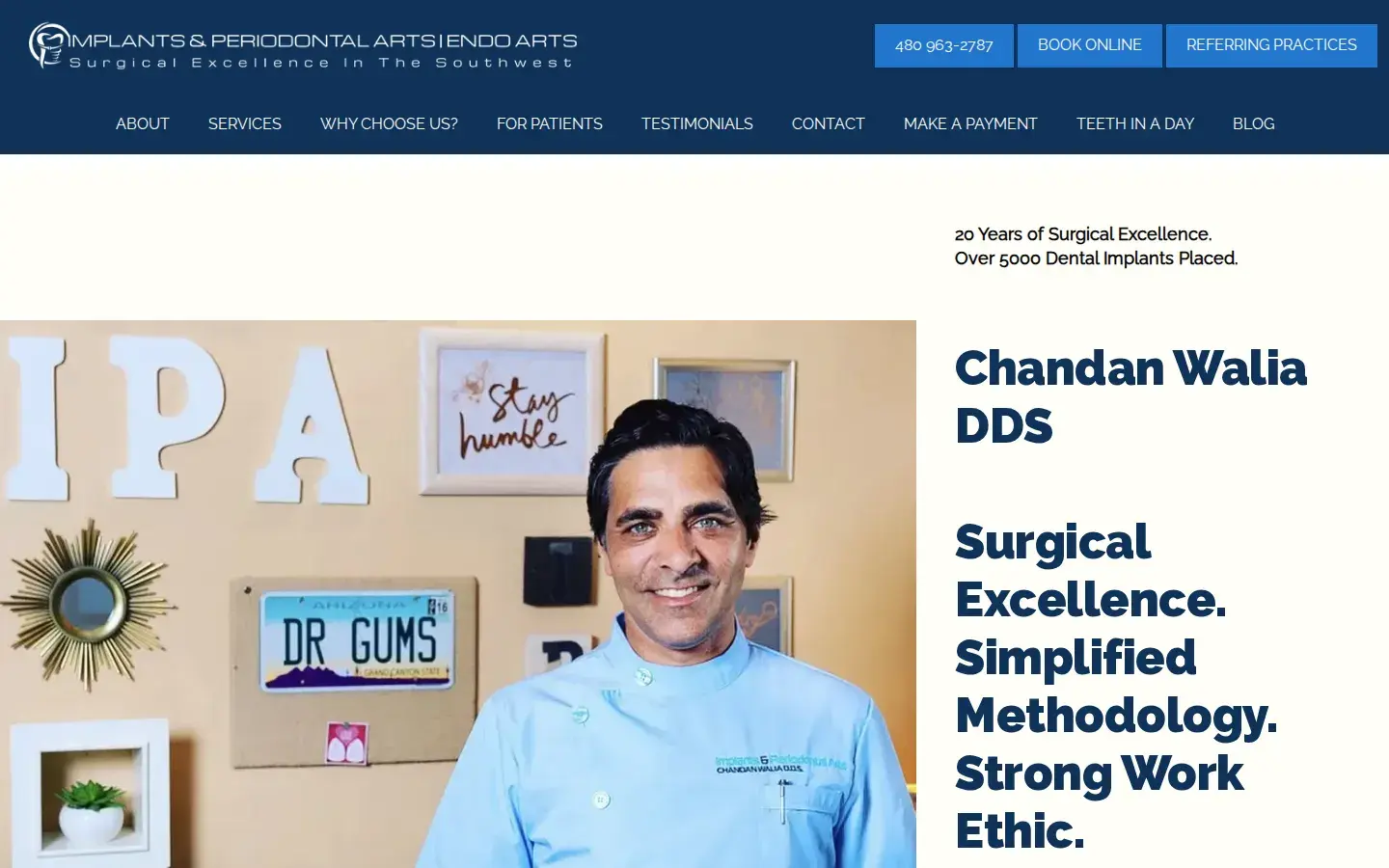 Homepage preview of Implants & Periodontal Arts