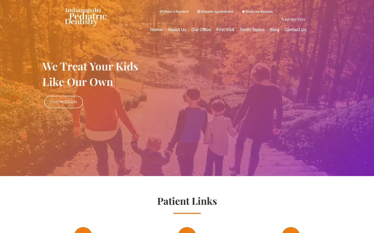 Homepage preview of Indianapolis Pediatric Dentistry