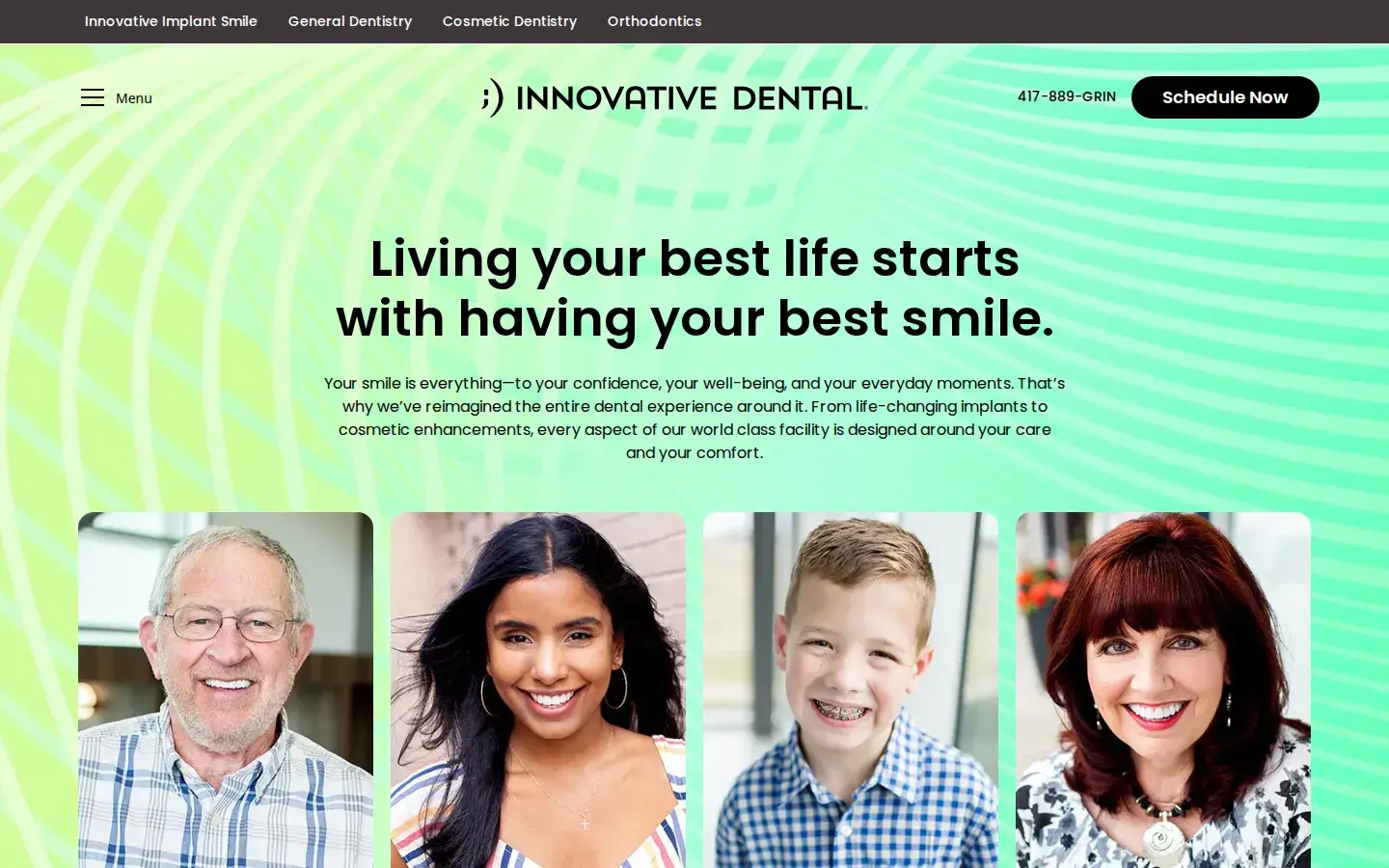 Homepage preview of Innovative Dental