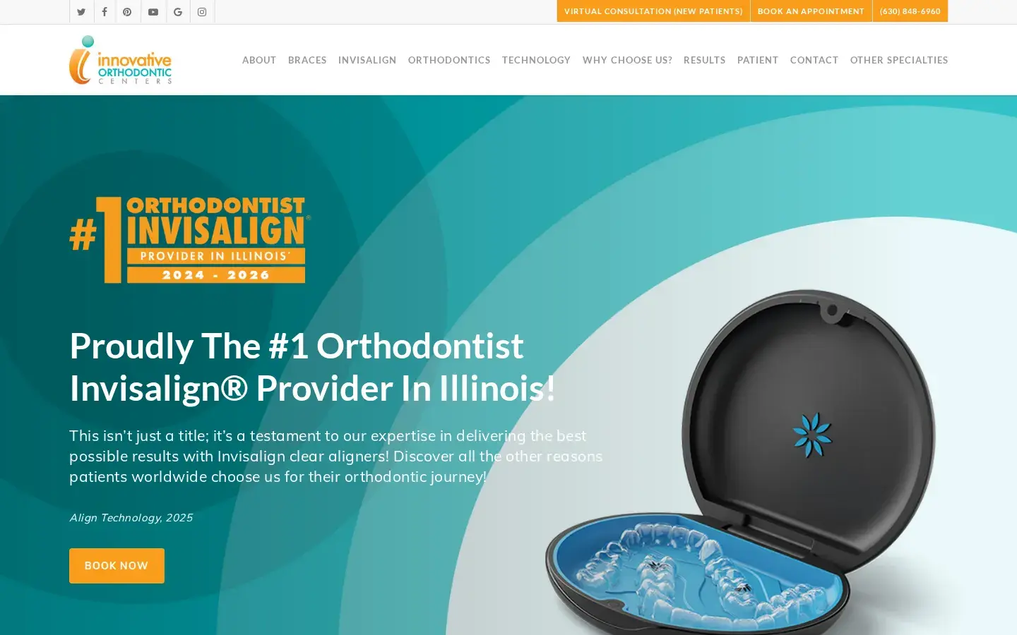 Homepage preview of Innovative Orthodontic Centers Naperville
