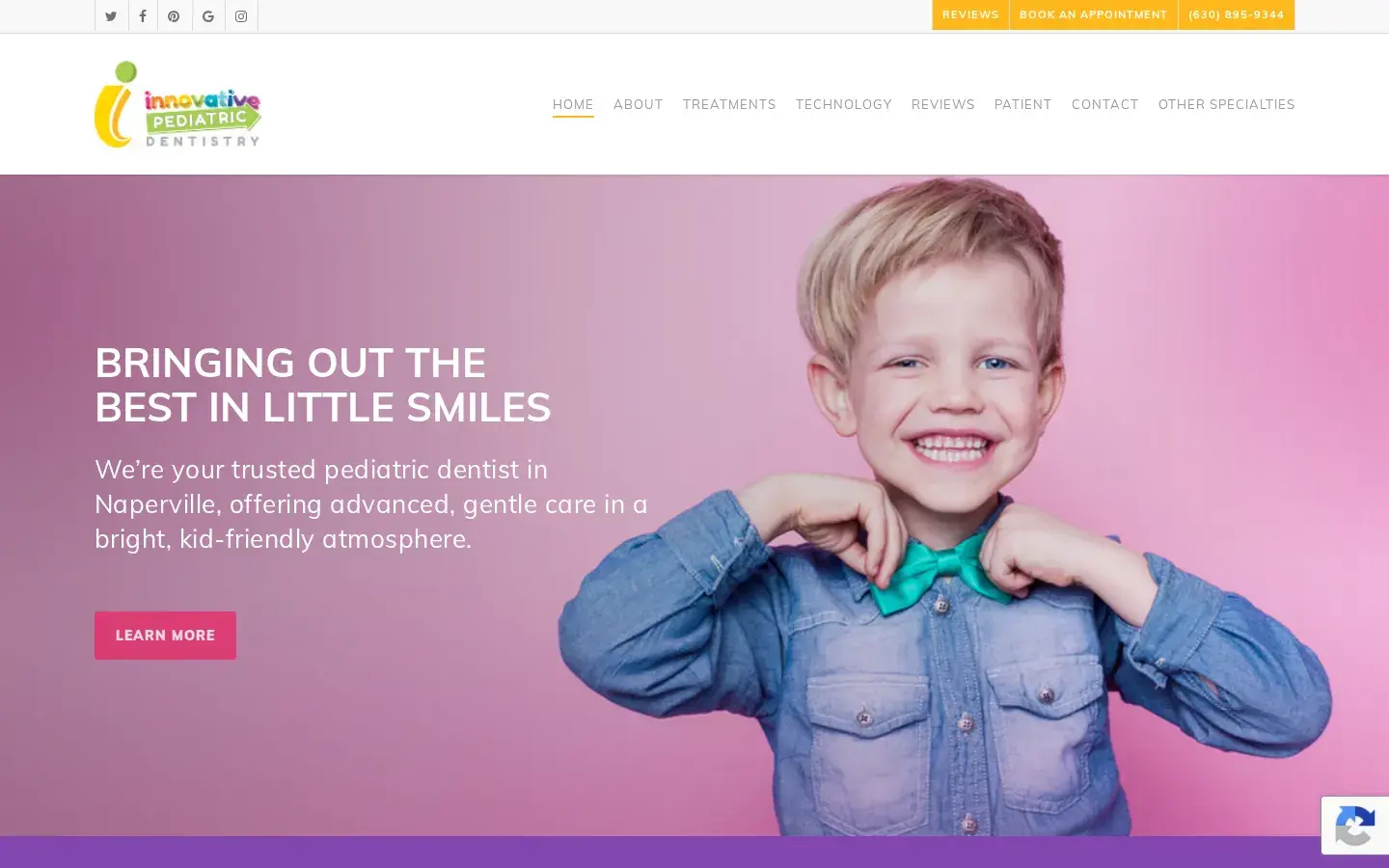 Homepage preview of Innovative Pediatric Dentistry