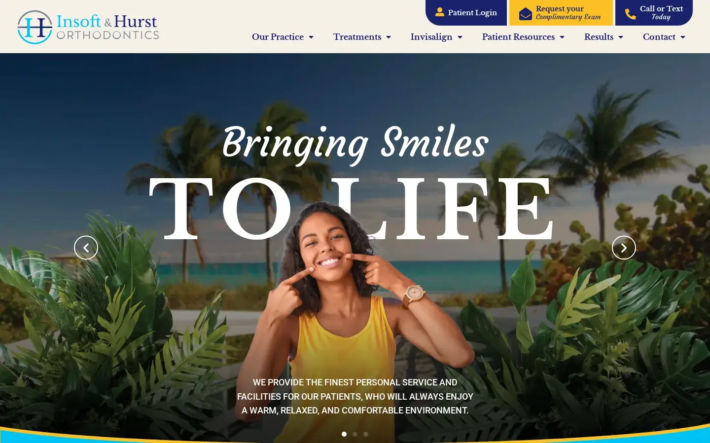 Homepage preview of Insoft & Hurst Orthodontics
