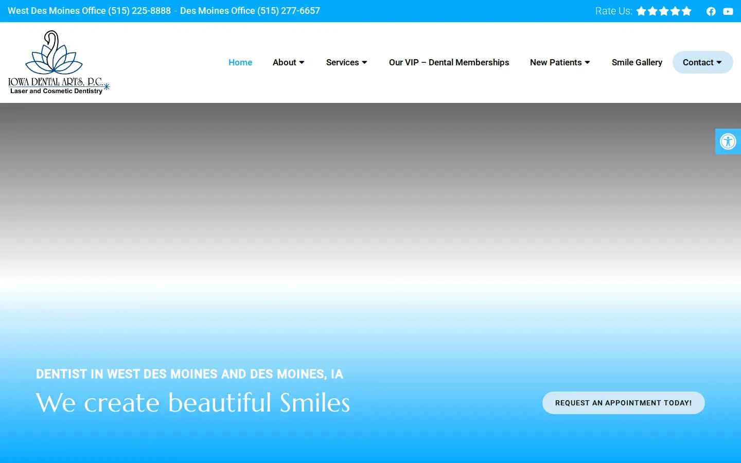 Homepage preview of Iowa Dental Arts, P:C