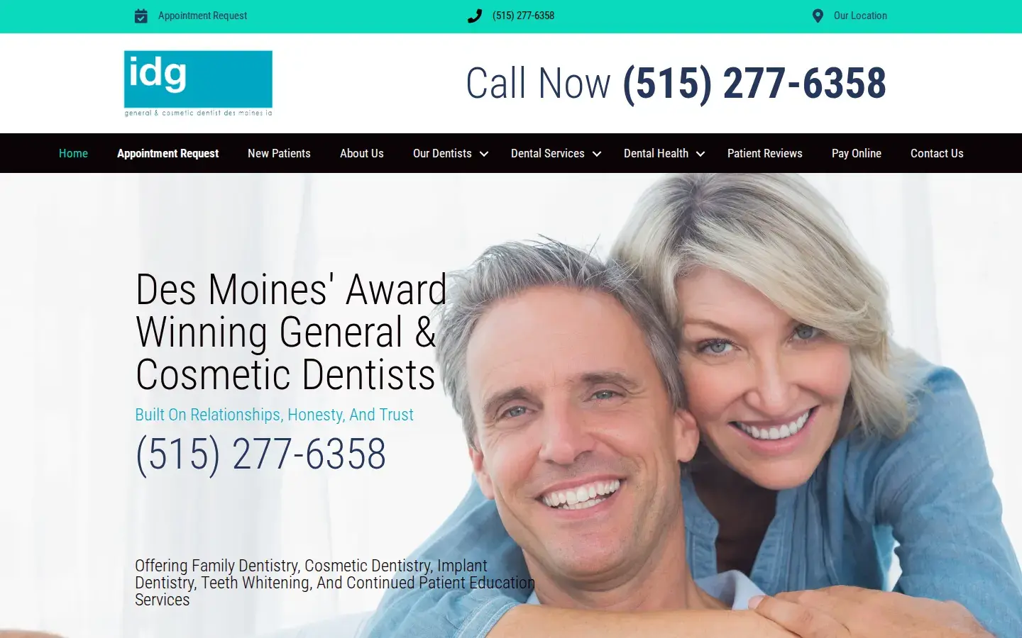 Homepage preview of Iowa Dental Group - Des Moines