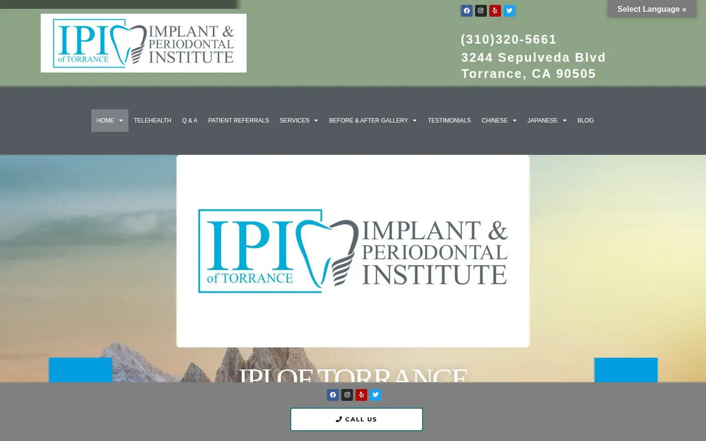 Homepage preview of IPI of Torrance