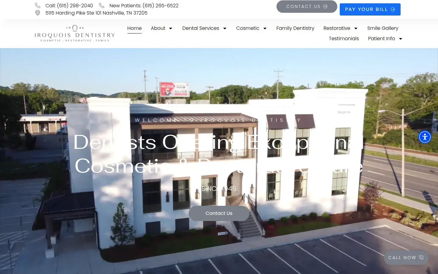 Homepage preview of Iroquois Dentistry