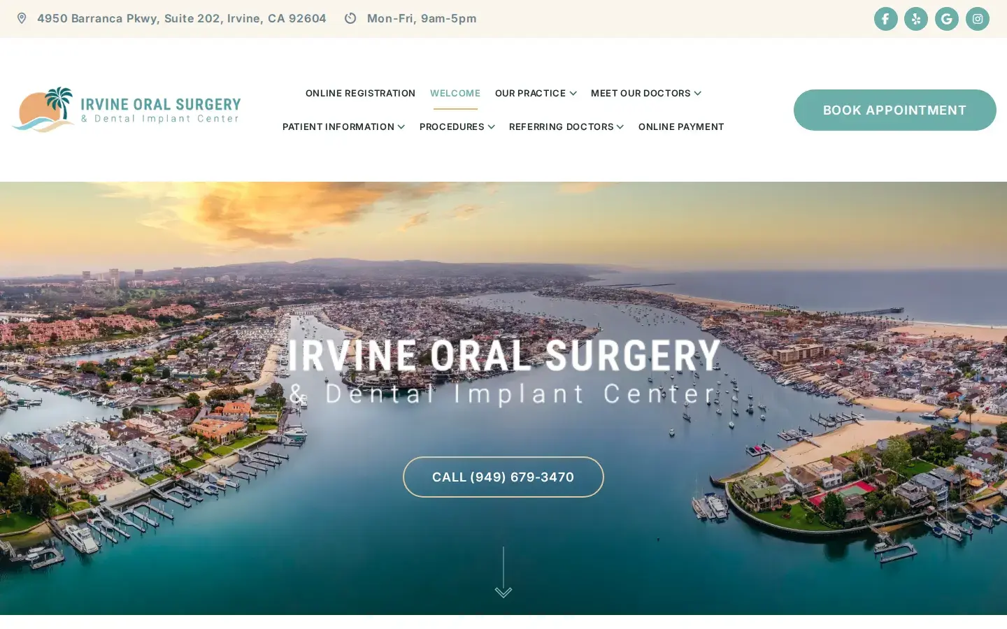 Homepage preview of Irvine Oral Surgery & Dental Implant Center – Daniel Hsu DDS, MD / Jeffrey Nguyen DDS, MD