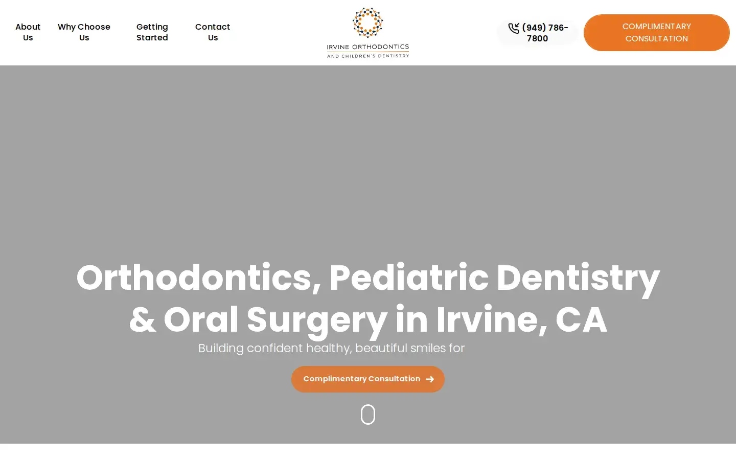 Homepage preview of Irvine Orthodontics & Children’s Dentistry