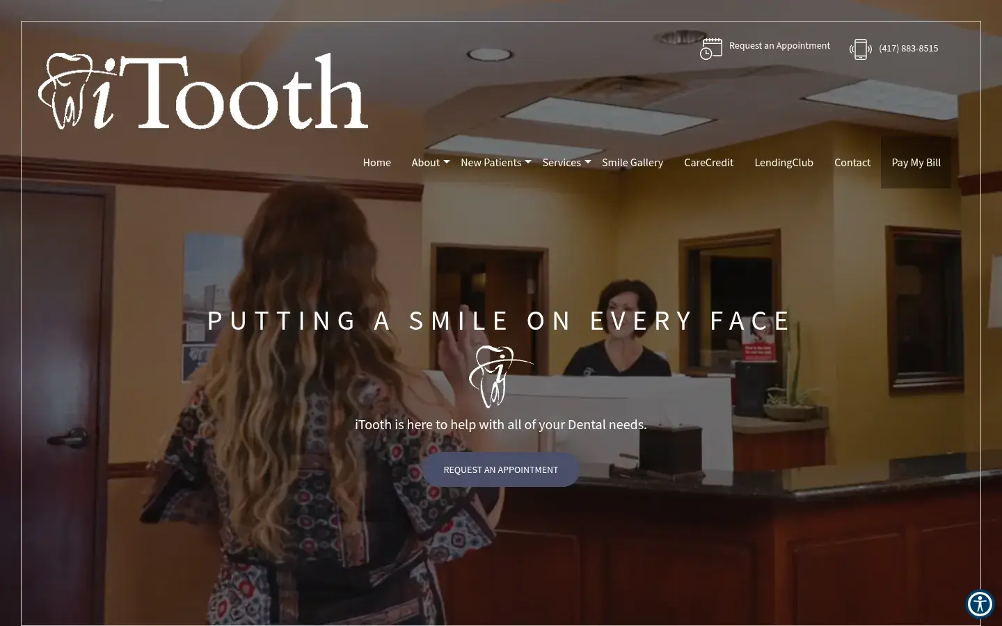 Homepage preview of iTooth Family Dentistry