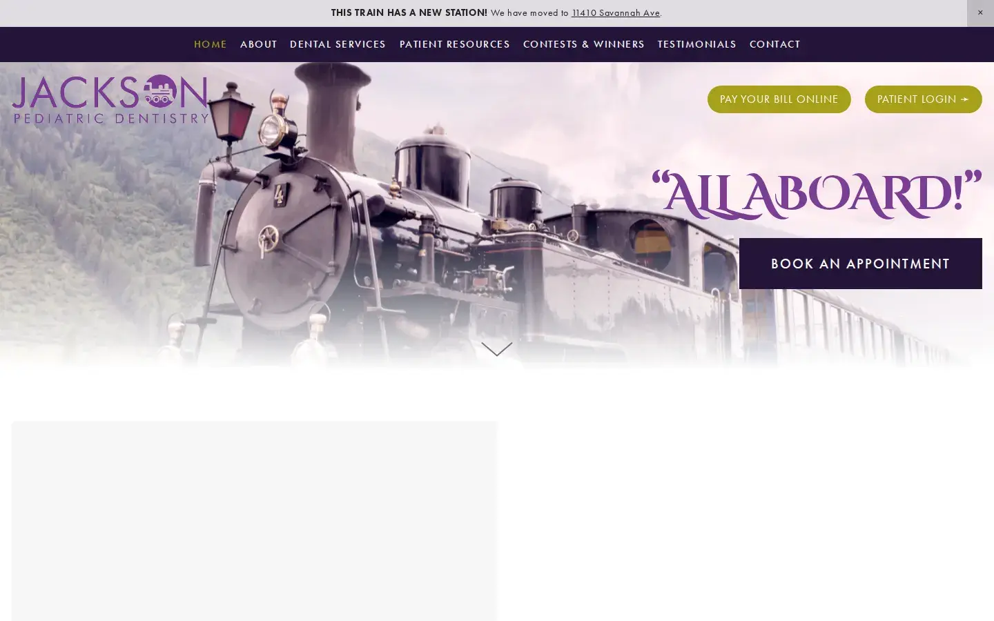 Homepage preview of Jackson Pediatric Dentistry