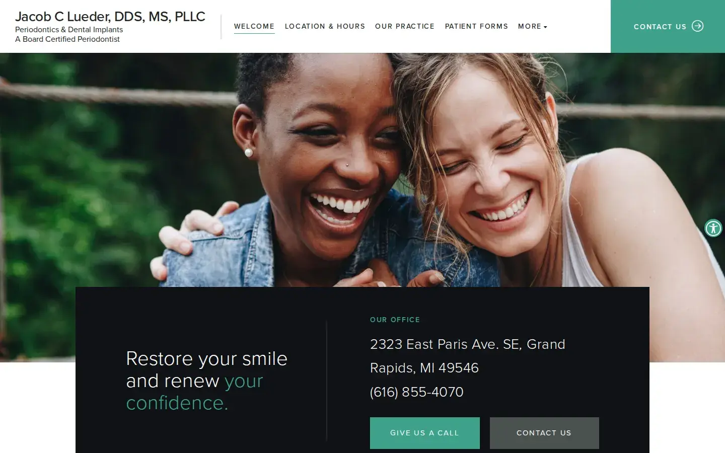 Homepage preview of Jacob C. Lueder, DDS, MS, PLLC