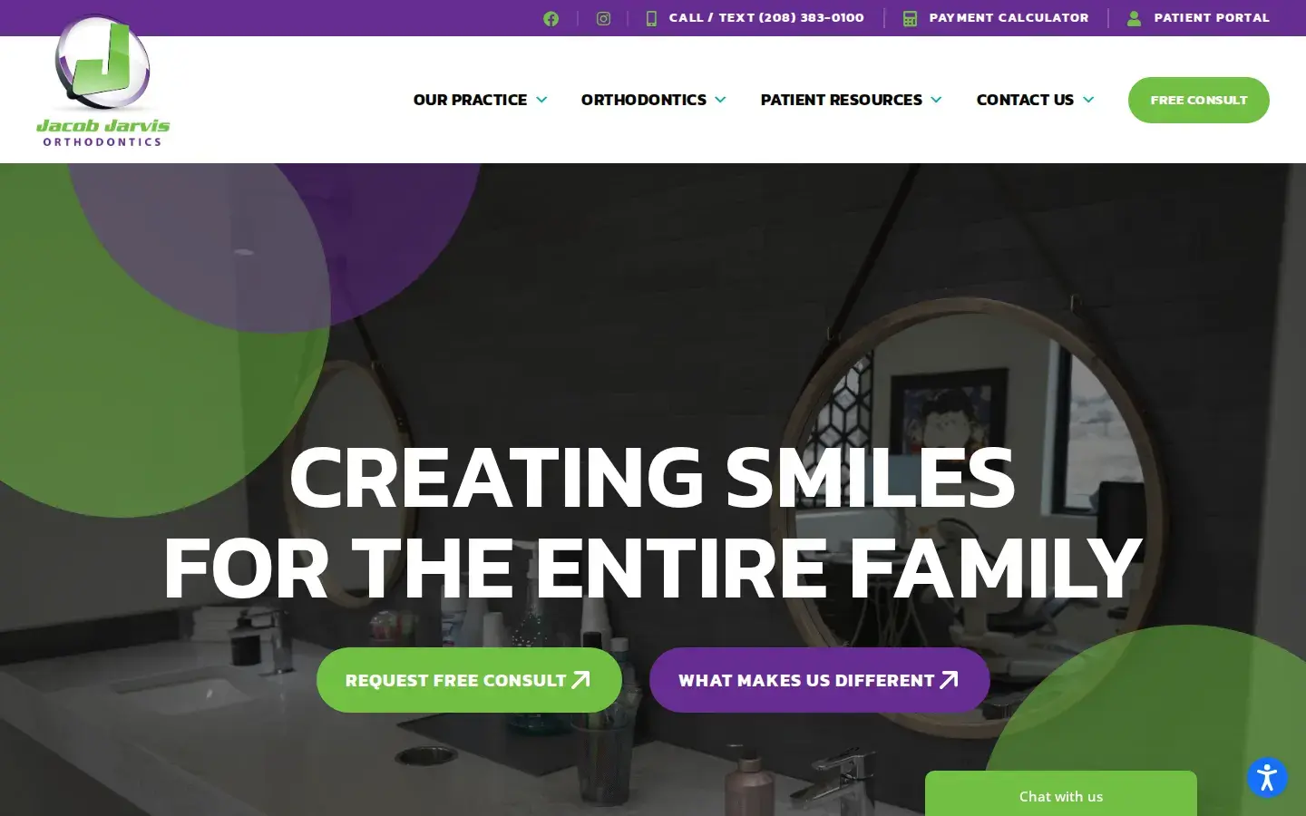 Homepage preview of Jacob Jarvis Orthodontics