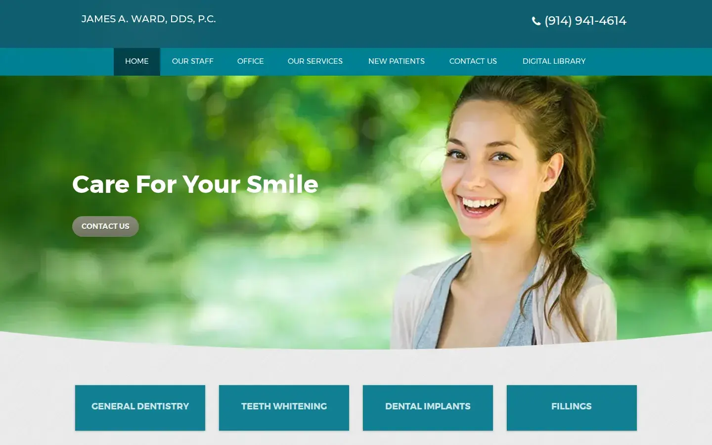 Homepage preview of James A. Ward, DDS, P.C.