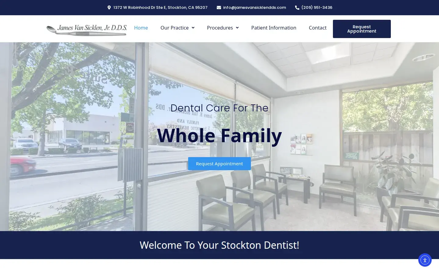 Homepage preview of James Van Sicklen, DDS