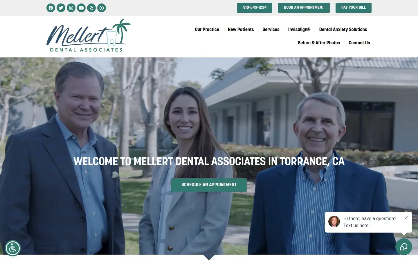 Homepage preview of James W. Mellert DDS and Associates