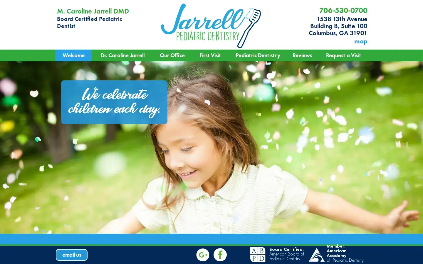 Homepage preview of Jarrell Pediatric Dentistry: Caroline Jarrell, DMD