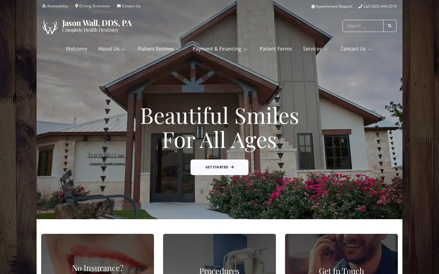 Homepage preview of Jason Wall DDS PA Knickerbocker