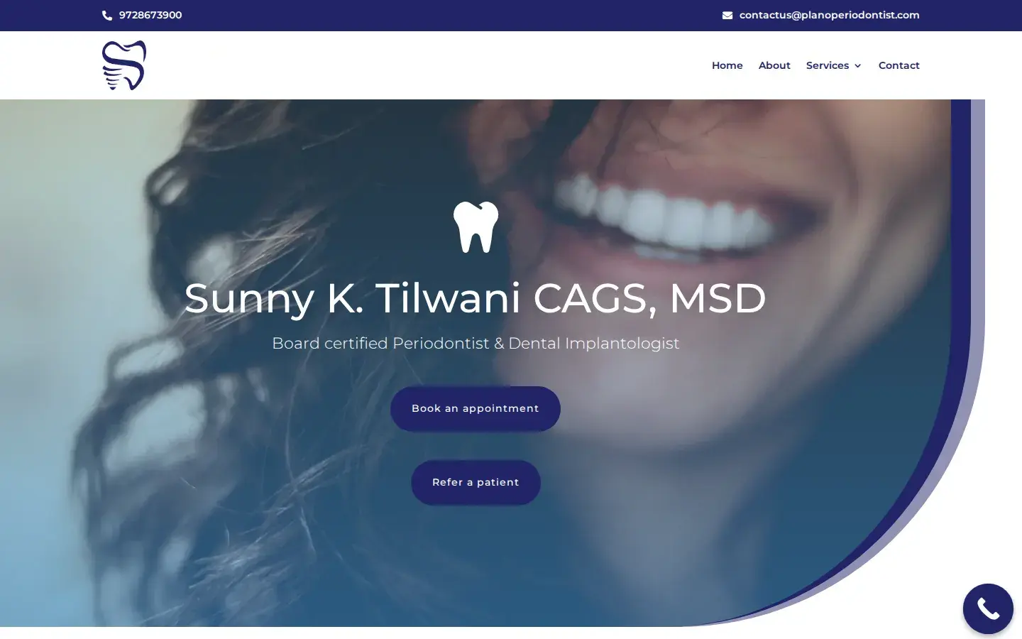Homepage preview of Jeffrey J. Glaser, DDS, MSD, PA