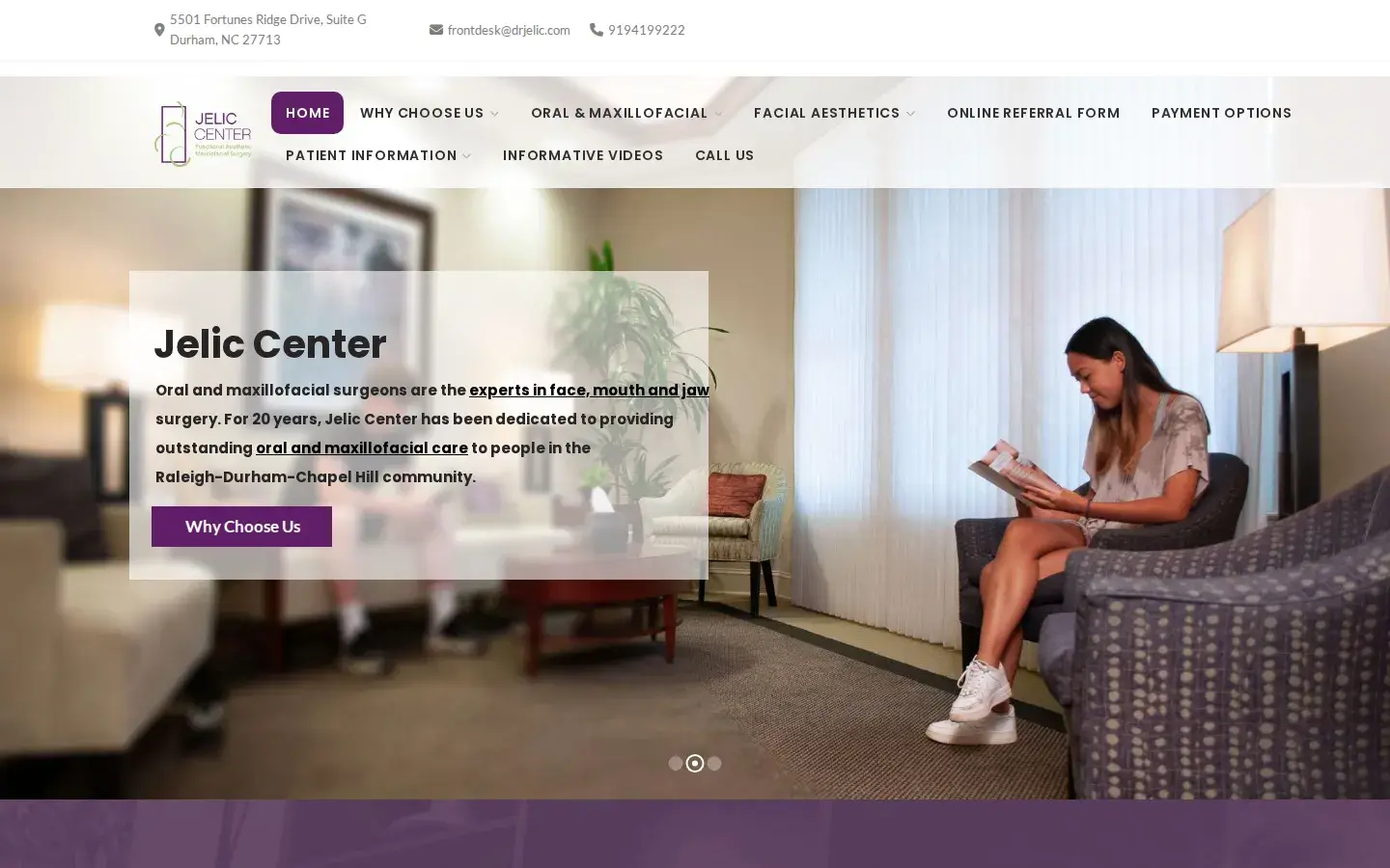 Homepage preview of Jelic Center