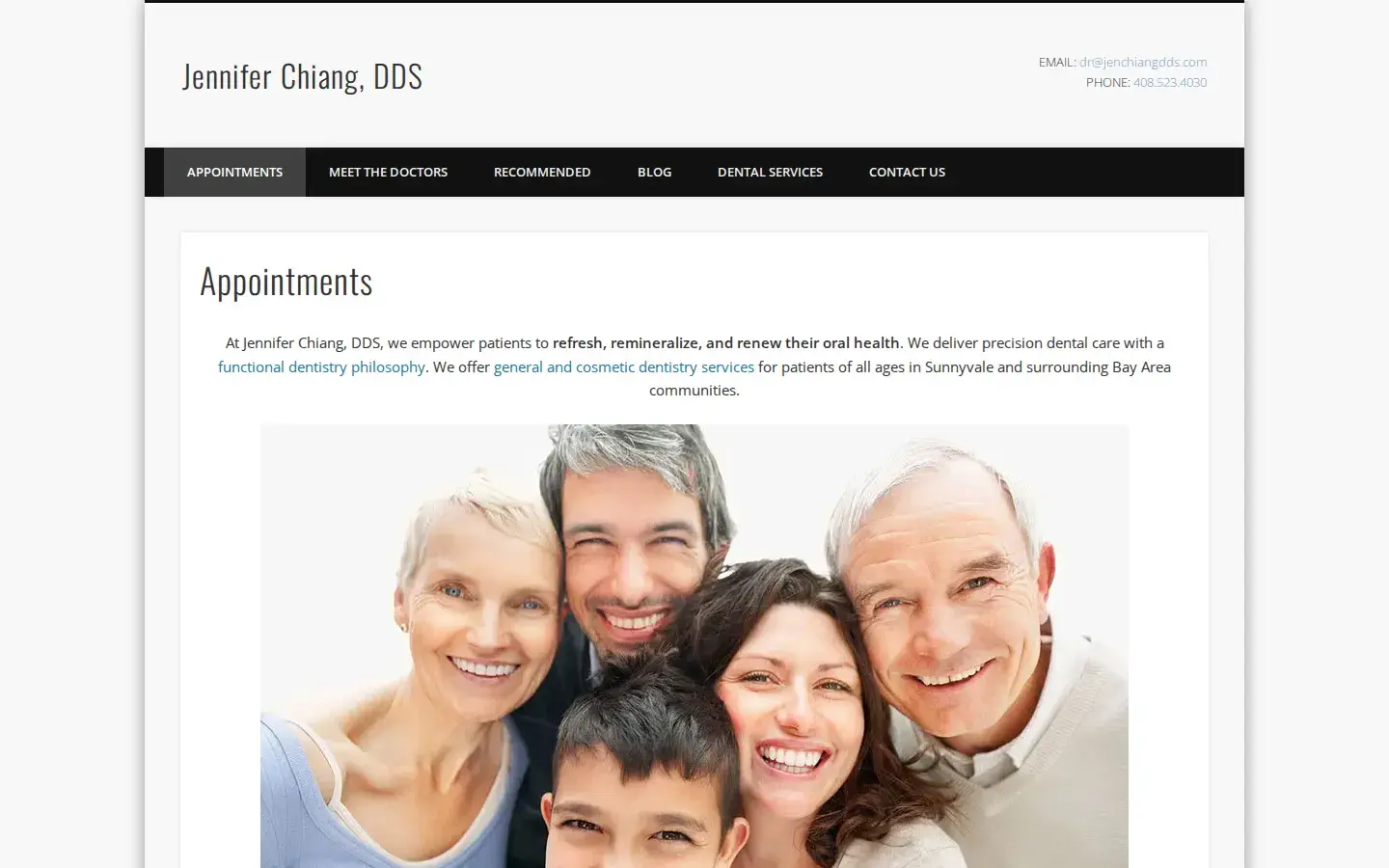 Homepage preview of Jennifer Chiang, DDS