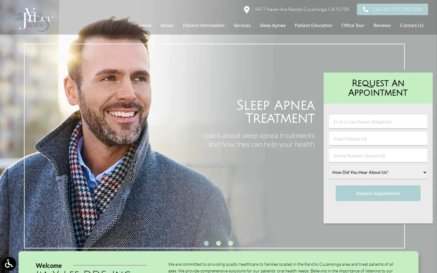 Homepage preview of Jia Y Lee DDS, Inc