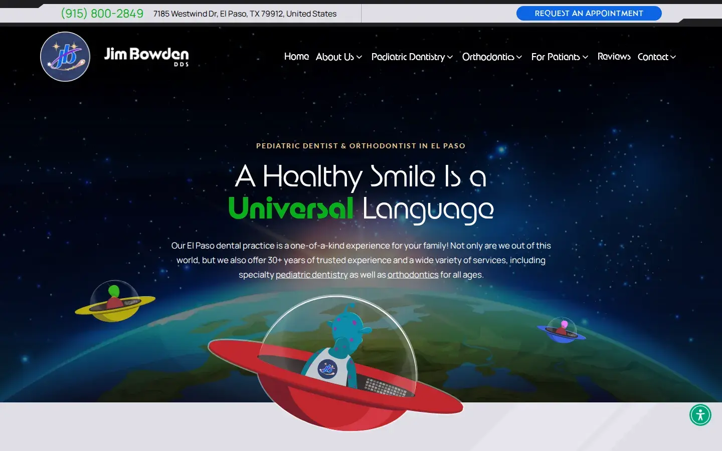 Homepage preview of Jim Bowden, DDS