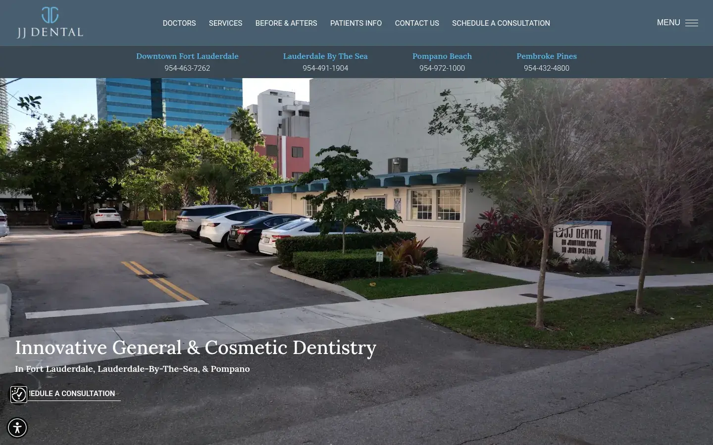 Homepage preview of JJ Dental Cosmetic Dentistry