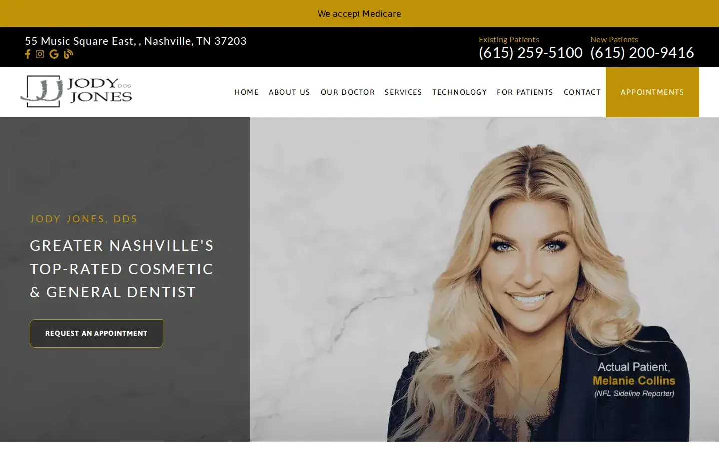 Homepage preview of Jody Jones DDS