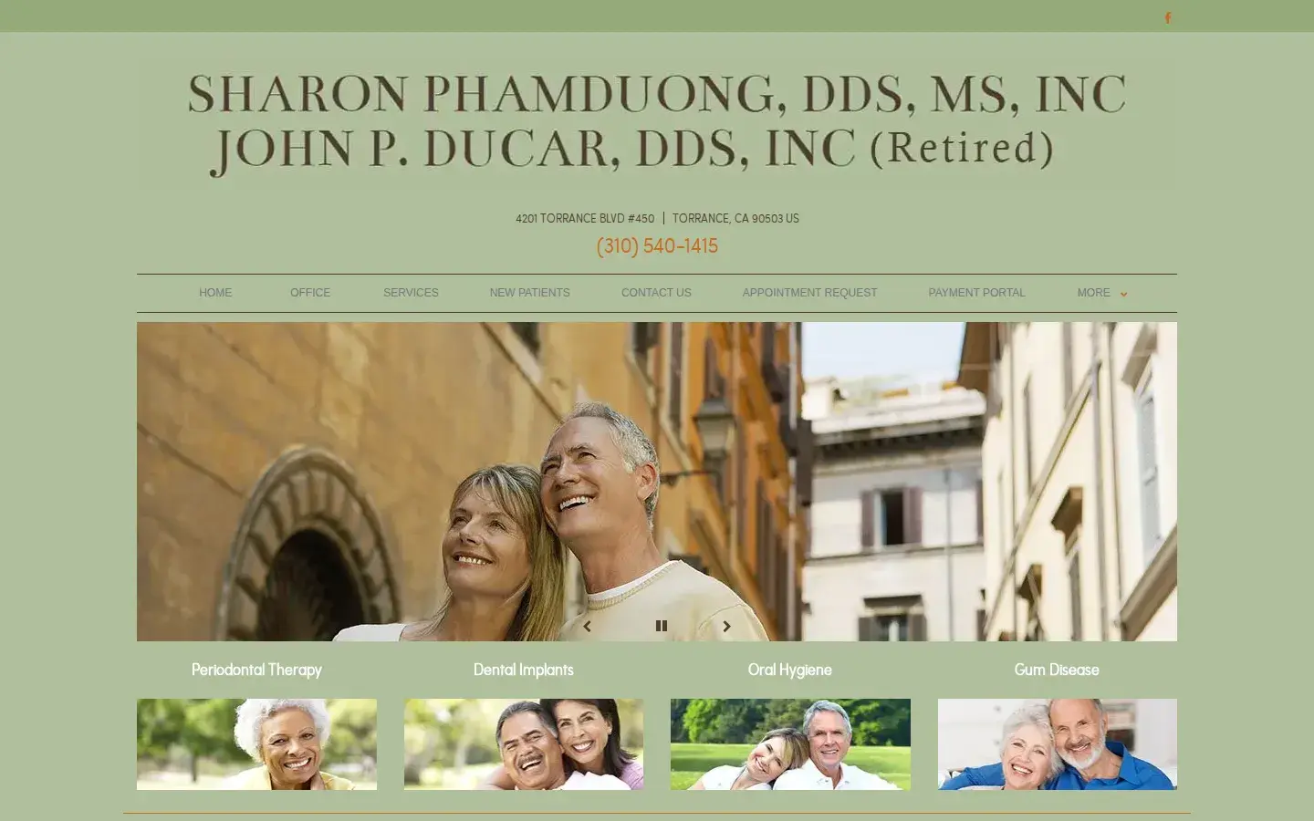 Homepage preview of John P. Ducar, D.D.S., Inc